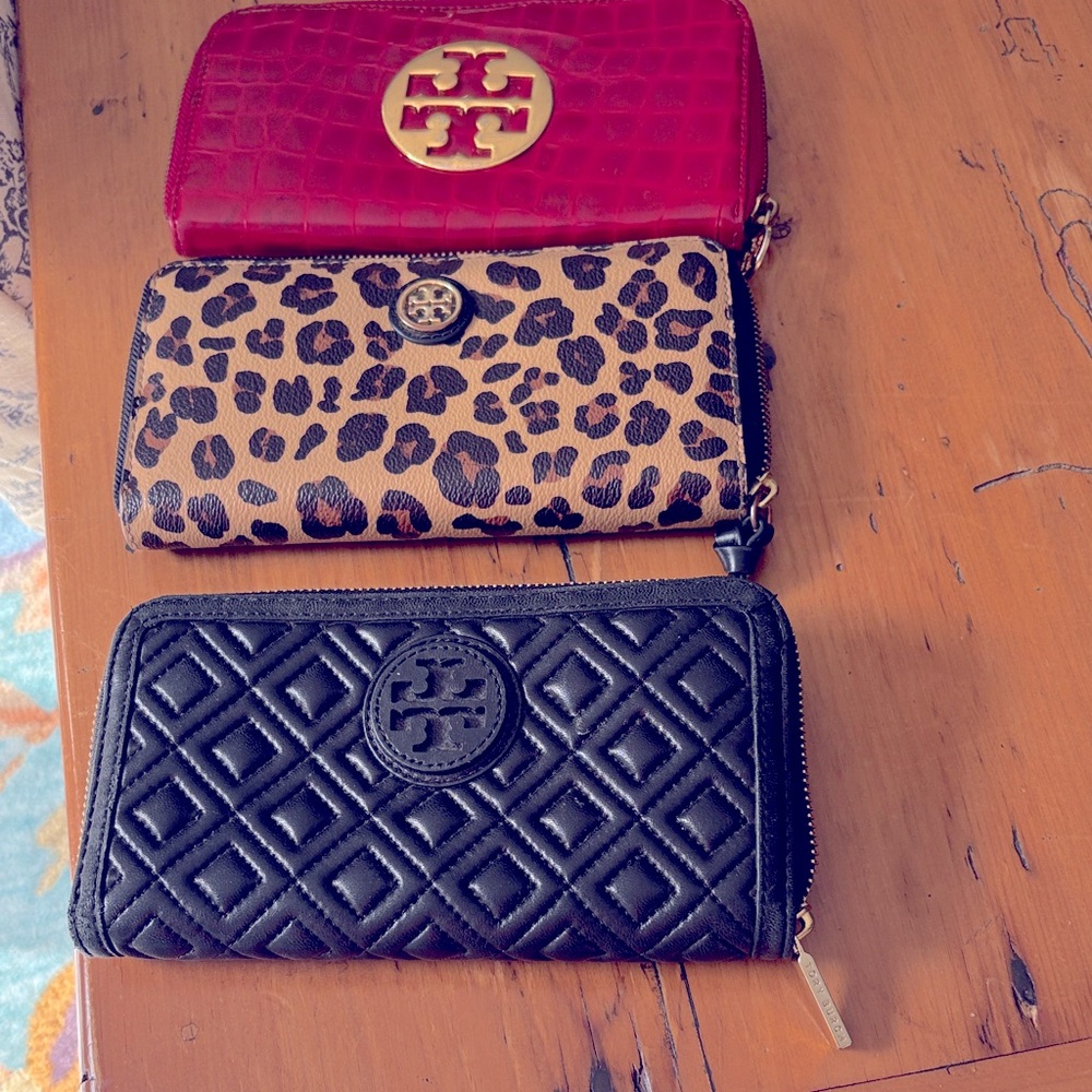 3 Tory Burch Wallets in great condition! No rips, tears, smoke free home
